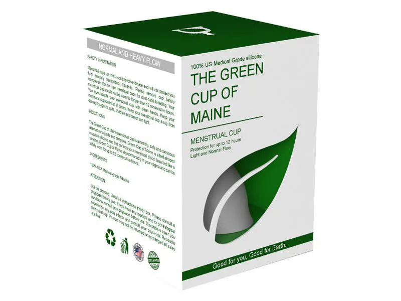 custom menstrual cup packaging